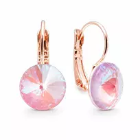 Diamond Sky Jewelry Auskarai „Clarice II (Lavender DeLite)“ su Swarovski® kristalais