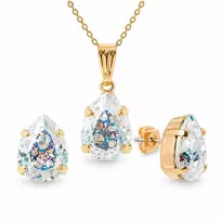 Diamond Sky Jewelry Papuošalų rinkinys moterims „Venus II (Baltas Patina)“ su Swarovski® kristalais