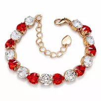 Diamond Sky Jewelry Apyrankė moterims DiamondSky „Tau II (Siam / Crystal)“ su Swarovski kristalais