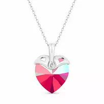 Diamond Sky Jewelry Sidabrinis pakabukas „Cupid (Light Siam Shimmer)“ su Swarovski® kristalais