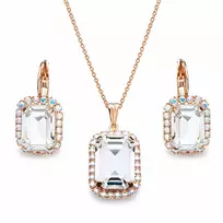 Diamond Sky Jewelry Papuošalų rinkinys moterims „Lourdes“ su Swarovski® kristalais