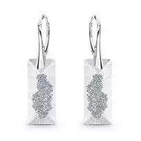 Diamond Sky Jewelry Sidabriniai auskarai „Growing Crystal II“ su Swarovski® kristalais