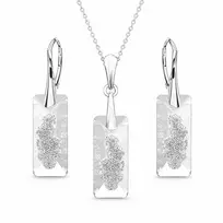 Diamond Sky Jewelry Sidabrinis papuošalų rinkinys moterims „Growing Crystal II“ su Swarovski® kristalais