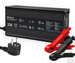 Qoltec Specializuotas LiFePO4 akumuliatoriaus įkroviklis 12V | 20A | PF 0.9 | LED | Protingas įkrovimas