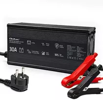 Qoltec 52672 12 V LiFePO4 akumuliatorių įkroviklis | 30 A | PF 0.9