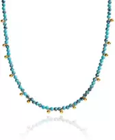 Troli Turquoise bead pakabukas Gold