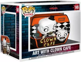 Funko POP Figure Rides Super Deluxe Terrifier 2 Art with Clown Cafe