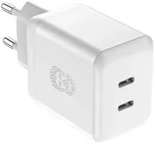 UPSTRÖM CIRKULÄR 35W Dual USB-C GaN įkroviklis, baltas