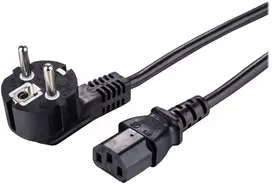 LinkIT Power Cable CEE 7/7 - C13 Juodas 2m Angled Schuko - C13