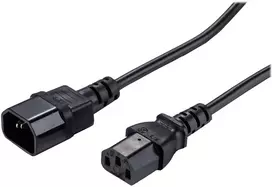 LinkIT Power Cable C13/C14 Juodas 2m LSZH, 3 x 1,5 mm