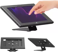 Laikiklis reklamowy do tabletu Maclean, su blokadą. 12.4"-13", iPad Air/ Pro, Samsung Tab S10+/S9+/S8+/S7+, 257x350x22mm, MC-956 B