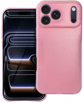 Oem dėklas, skirtas iPhone 18 Pro Max / 17 Pro Max, skaidrus dėklas 2 mm, mirksinti rožinė