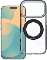Dėklas Oem Case for iPhone 18 Pro / 17 Pro Frame Circle Stand compatible with MagSafe juodas