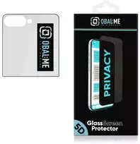 OBAL:ME Privacy 5D Apsauginis stiklas ekranui, skirtas Samsung Galaxy Z Flip 8, juodos spalvos