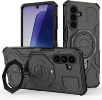 Dėklas TECH-PROTECT TACTICSTAND MagSafe Samsung Galaxy A17 / A18 4G / 5G MATINIS juodos spalvos