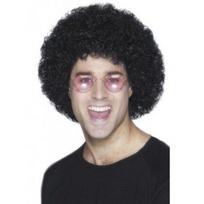 Perukas Afro, juodas