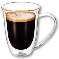 Terminis stiklinis puodelis Wilmax 300 ml, dviguba sienelė