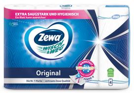 Popieriniai rankšluosčiai ZEWA W&W Original, 4 ritinėliai