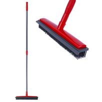 Dirty Devil grindų šepetys su guminiais šeriais, teleskopine rankena, 85-134 cm Orion