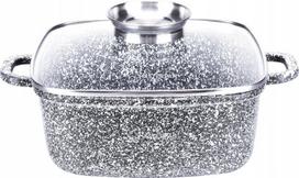 Kvadratinis Aliuminio puodas 20cm 2,8l