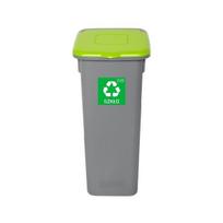 Plafor atliekų rūšiavimo šiukšliadėžė su dangteliu, 20L, žalias