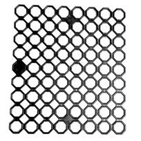 Katės apsauginės gėlių vazonų grotelės, JUODA, CUT OUT SECURITY SET OF 10 PACKS