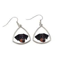 Dobermanas geometrinis auskaras Art-Dog, XS