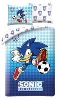Halantex vaikiškas patalynės komplektas Sonic Football, 140x200 cm, 2 dalių
