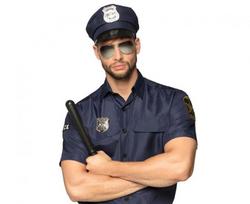 Policininko kostiumo rinkinys (kepurė, akiniai, ženkliukas, lazdelė 33 cm)