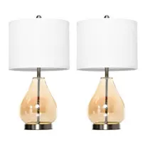 2 naktinių šviestuvų rinkinys su E27 lizdu, 40 W, Ø30 x 56H cm