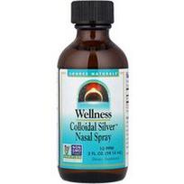 Source Naturals, „Wellness“, koloidinio sidabro™ nosies purškalas, 59,14 ml (2 skysčio uncijos)