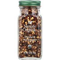 Simply Organic, Smulkinti raudonieji pipirai, 45 g