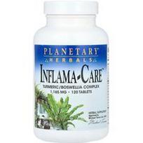 Planetary Herbals, „Inflama-Care™“, ciberžolės ir bosvelijos kompleksas, 120 tablečių