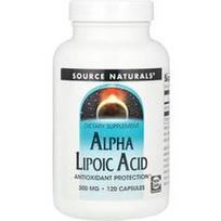 Source Naturals, Alfa lipoinė rūgštis, 300 mg, 120 kapsulių