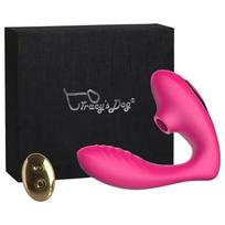 Tracy's Dog 2 - vibratorius su oro bangomis ir klitorio stimuliacija - rožinis