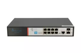 Extralink EX.8222 tinklo komutatorius Valdomas L2/L4 Gigabit Ethernet (10/100/1000) Maitinimas per Eternetą (PoE) 1U Juoda