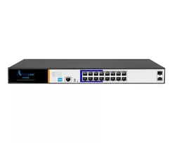 Extralink EX.3807 tinklo komutatorius Valdomas L2 Gigabit Ethernet (10/100/1000) Maitinimas per Eternetą (PoE) 1U Juoda, Pilka