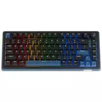 Ducky OK-M 75 mechaninė žaidimų klaviatūra, 75% išdėstymas, karštai keičiami jungikliai, RGB, ANSI, KTT Wine Red jungikliai