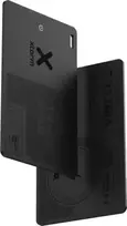 Xtorm WalletTag (iOS ir Android) – itin plona Bluetooth sekimo kortelė, skirta Apple Find My ir Google Find My Device, IP67 atspari vandeniui, įkraunama, juoda