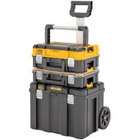 Dewalt DWST83411-1 TSTAK 2.0 mobilioji dėžė su organizatoriais ir giliąja dėže, IP54, 7.36kg, ratukai, ištraukiama rankena
