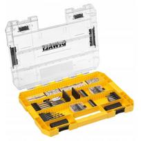 Dewalt Gręžtuvų ir antgalių rinkinys DT70767-QZ, 80vnt., HSS-G grąžtai 2-8mm, plokščiųjų grąžtų 18-32mm, antgaliai PZ2-T40
