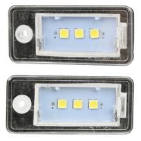 LED numerių apšvietimo rinkinys ME Premium, 2 Led Numerio Žibintų Rinkinys, Audi A3 8p 2004-2011 A4 B6 B7 2001-2008 A6 C6 2005-2008 A8 2003-2010 Q7 2007-2009, ME Premium