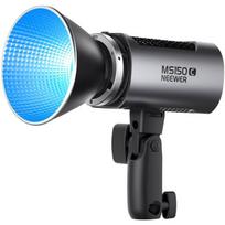 Neewer MS150C RGB LED lempa 150W 2700-6500K, 16600 liuksų/1m, CRI 97+/TLCI 98+, CCT, HSI, RGBCW, FX, SOURCE, GEL, PWM, LCD, 2.4G