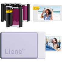 Liene Pearl N200 Pro nuotraukų spausdintuvas, 2x3" lipnus, 300 dpi, Bluetooth 5.2, USB-C, baterija, 340 g, violetinė