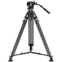 Neewer LL55 anglies pluošto video trikojis, alyvos galvutė, 8kg, 93-197cm, 360°, 75mm, 1/4" 3/8"
