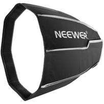 NEEWER NS4P aštuonkampis softbox, NEEWER laikiklis, 50 cm, 470 g, MS60/MS60B/MS60C/MS150B, difuzorius, korio grotelės, krepšys