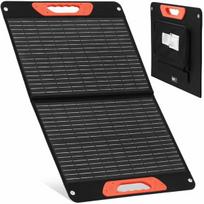 Sulankstomas saulės baterijų įkroviklis su 2 USB, 60 W
