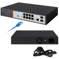Extralink VICTOR PoE Switch, 8x Gigabit PoE/PoE+, 2x SFP, 1x Console Port, 150W, Managed