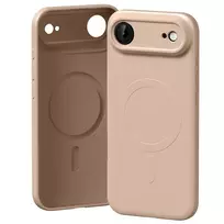 Mercury Semi-Silicone phone case with MagSafe support for iPhone 17 Air in pink