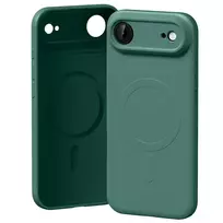 Mercury Semi-Silicone phone case with MagSafe support for iPhone 17 Air in green